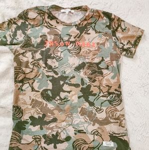 Official Concert Merch - Jason Mraz Camouflage Rooster T-shirt -  Size Small